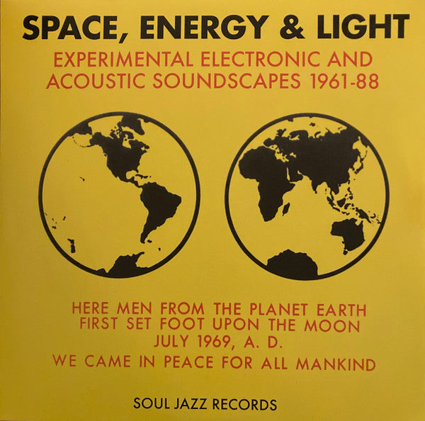 Soul Jazz Records Presents – Space, Energy & Light: Experimental Electronic & Acoustic Soundscapes (Yellow Vinyl/3LP) 🇺🇸