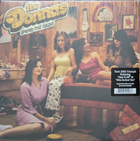 Donnas – Spend the Night (Clear with Canary & Pink Splatter Vinyl) 🇺🇸