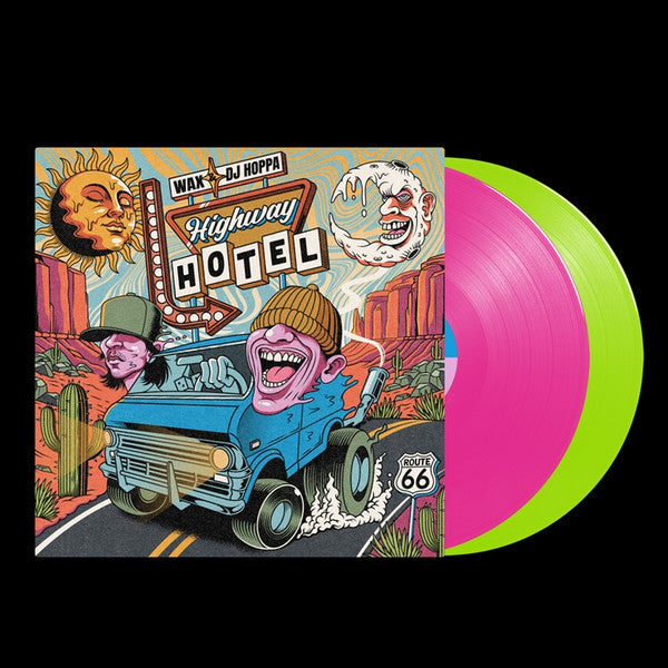 Wax & DJ Hoppa – Highway Hotel (Pink & Green Vinyl/2lp) 🇺🇸