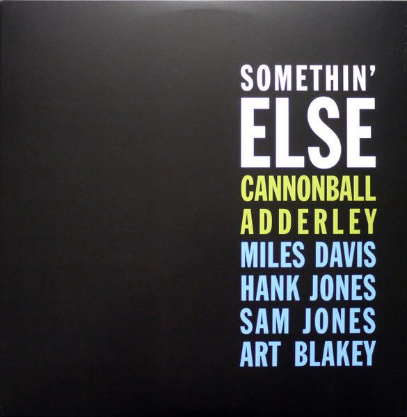 Cannonball Adderley – Somethin Else (Blue Vinyl) 🇺🇸