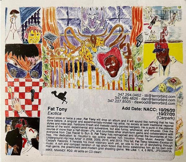 Fat Tony – Exotica (DL Card) 🇺🇸