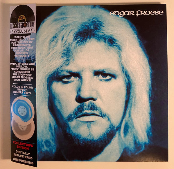 Edgar of Tangerine Dream Froese – Ages (2LP/Lava Lamp Effect Clear White/Light Blue Vinyl) (RSD) 🇺🇸