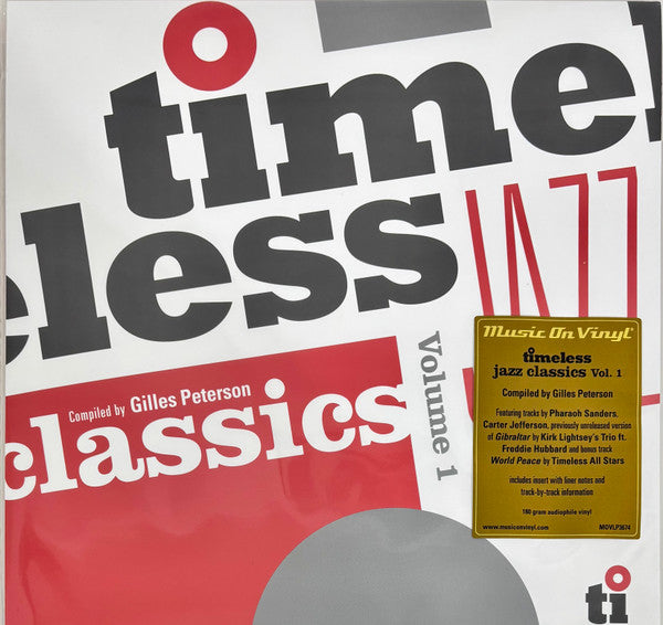 Various Artists – Timeless Jazz Classics Vol.1 (2LP/180G) 🇺🇸