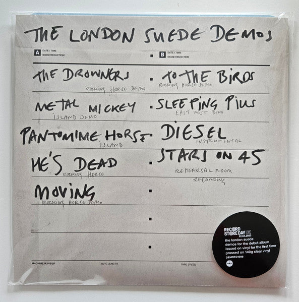 London Suede – Suede Demos (30TH Anniversary/140G/Clear Vinyl) 🇺🇸