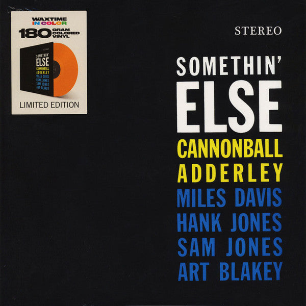 Cannonball Adderley – Somethin Else (Limited/180g/solid Orange Vinyl) 🇺🇸