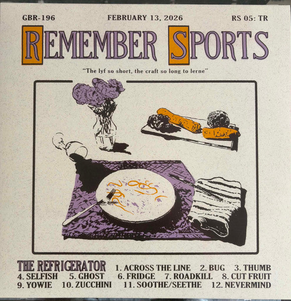 Remember Sports – Refrigerator (Custard Opaque Vinyl) (I) 🇺🇸