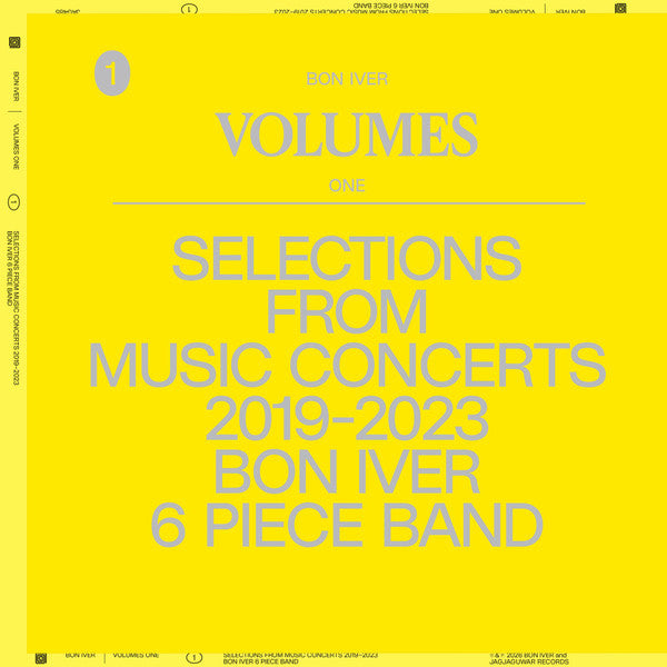 Bon Iver – Volumes: One - Selections From Music Concerts 2019-2023 Bon Iver 6 Piece Band 🇺🇸