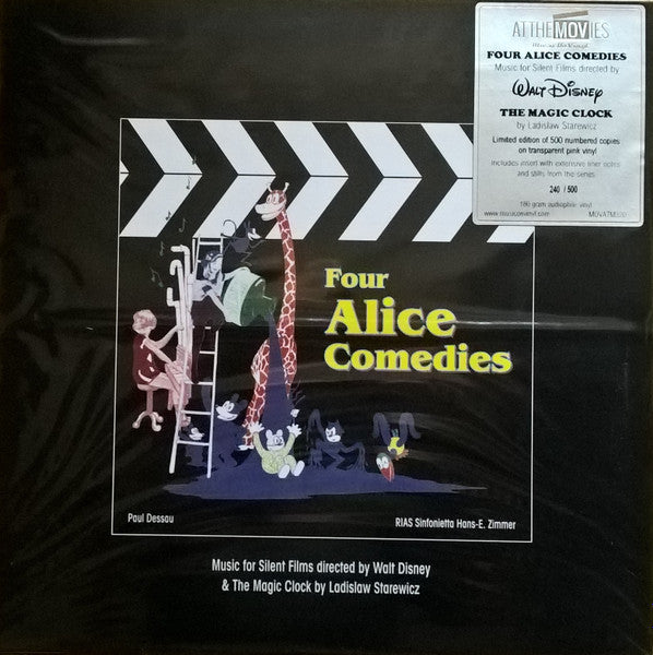 Paul; Hans E. Zimmer; Rias Sinfonietta Dessau – Four Alice Comedies Music Written for Walt Disney Cartoons (Limited/Transparent Pink Vinyl/180G) 🇺🇸