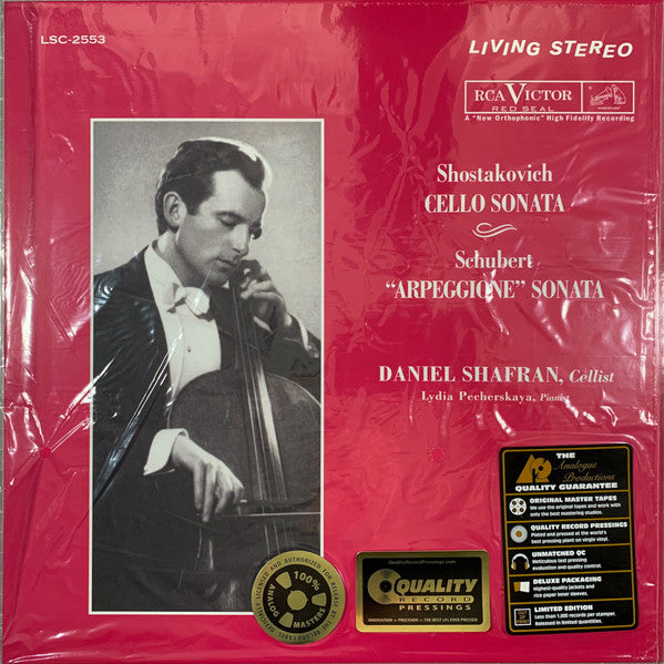 Daniel & Lydia Pecherskaya Shafran – Shostakovich: Cello Sonata/Schubert: Arpeggione Sonata (180G) 🇺🇸
