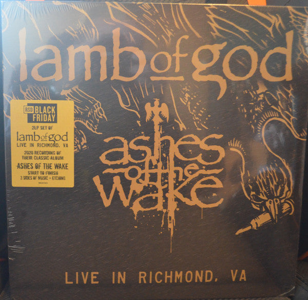 Lamb of God – Ashes of the Wake - Live in Richmond, Va (X) (2LP/140G/Side D Etching) (RSD) 🇺🇸
