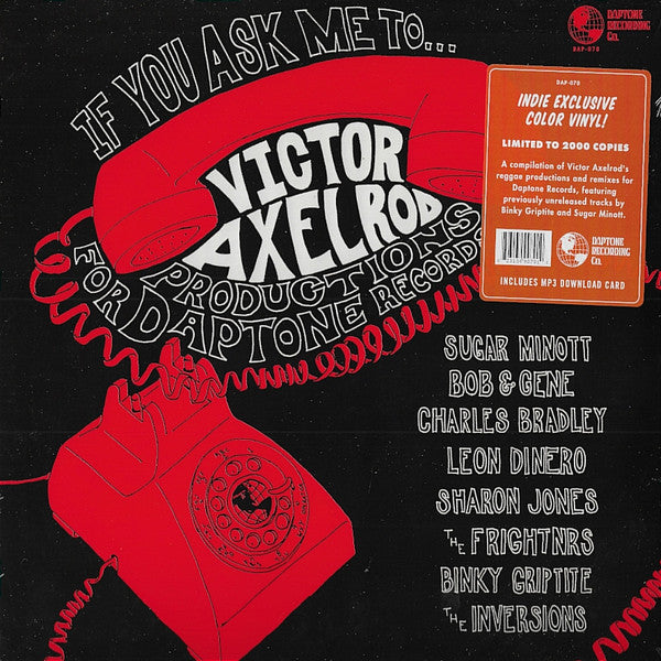 Victor Axelrod – If You Ask Me to... (Translucent Red with Black Swirl Vinyl) (I) 🇺🇸
