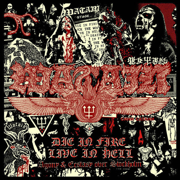 Watain – Die in Fire - Live in Hell (Red/Yellow Vinyl/2LP) 🇺🇸