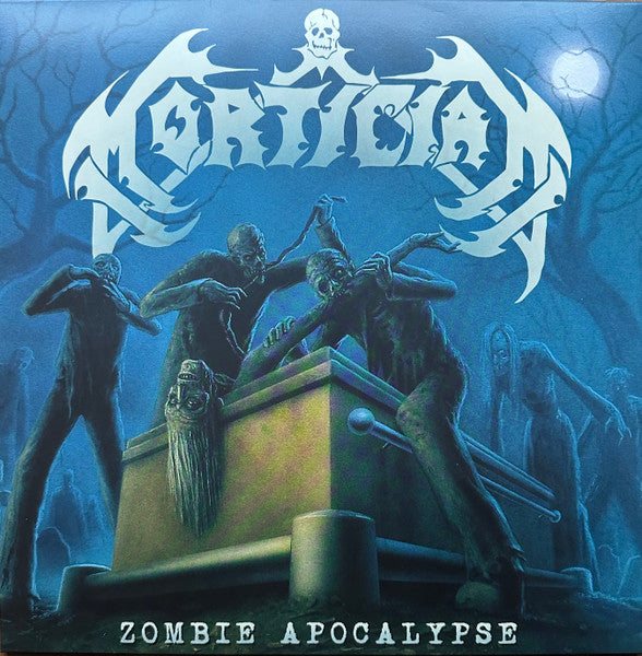 Mortician – Zombie Apocalypse (Sea Blue with White, Bone White & Gold Splatter Vinyl) 🇺🇸
