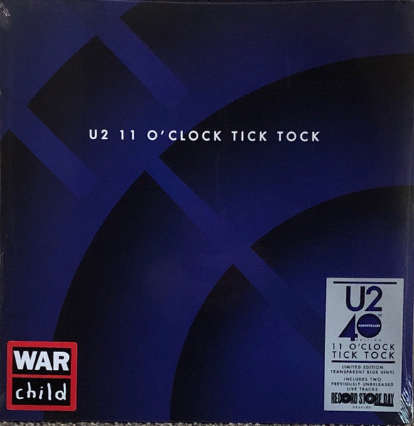 U2 – 11 O’clock Tick Tock (40TH Anniversary Edition/180G/Transparent Blue Vinyl) (RSD) 🇺🇸