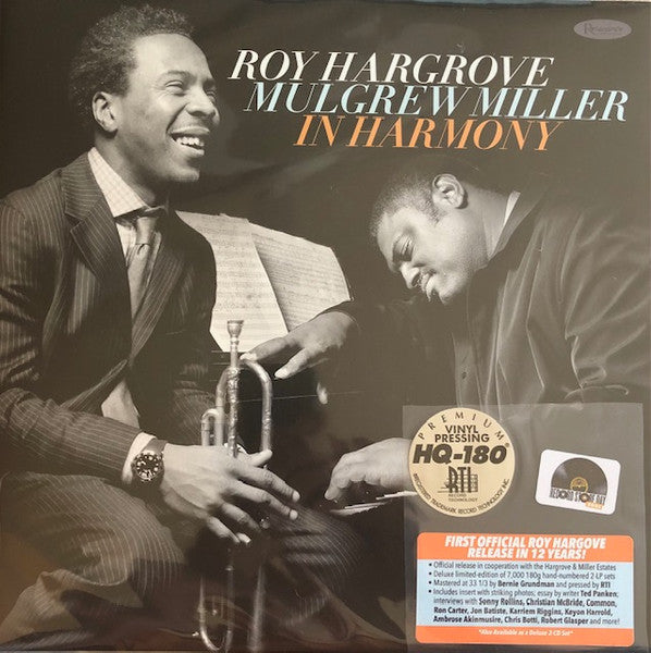Roy; Mulgrew Miller Hargrove – In Harmony (2LP) 🇺🇸