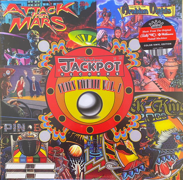 Various Artists – Jackpot Plays Pinball VOL. 1 (Red Vinyl) 🇺🇸