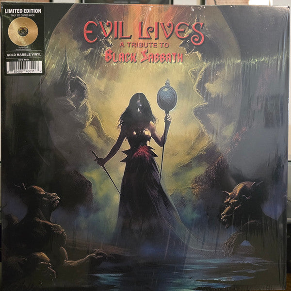 Various Artists – Evil Lives - a Tribute to Black Sabbath Rious (Gold Vinyl) 🇺🇸