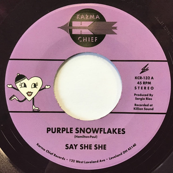 Say She She – Purple Snowflakes/This Wintertime (Opaque Dark Purple Vinyl) 🇺🇸
