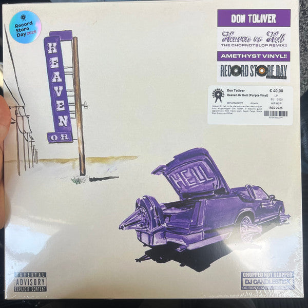 Don Toliver – Heaven or Hell (Chopnotslop Remix) (5TH Anniversary Edition/Amethyst Vinyl) (RSD) 🇺🇸