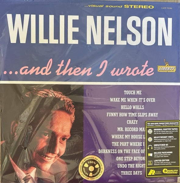 Willie Nelson – And Then I Wrote (2LP/180G/45RPM/Gatefold) 🇺🇸