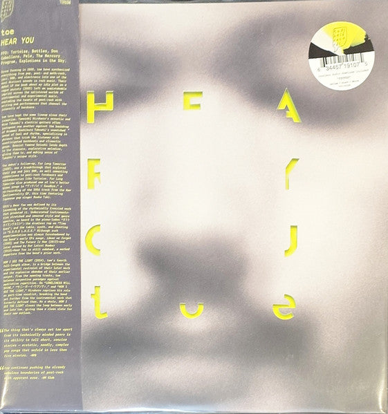 Toe – Hear You (Yellow/Black/White Vinyl) 🇺🇸