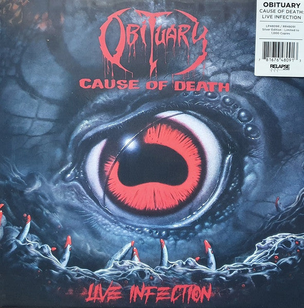 Obituary – Cause of Death - Live Infection (Silver Vinyl) 🇺🇸