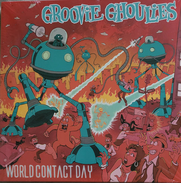Groovie Ghoulies – World Contact Day (Neon Yellow & Neon Orange Galaxy Vinyl) 🇺🇸