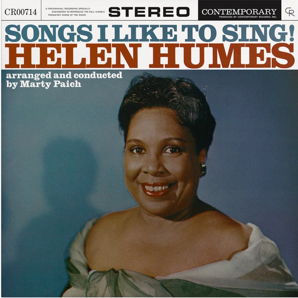 Helen Humes – Songs I Like to Sing! (Contemporary Records Acoustic Sounds Series) 🇺🇸