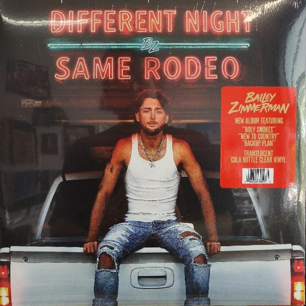 Bailey Zimmerman – Different Night Same Rodeo (2LP/Cola Bottle Clear Vinyl) 🇺🇸