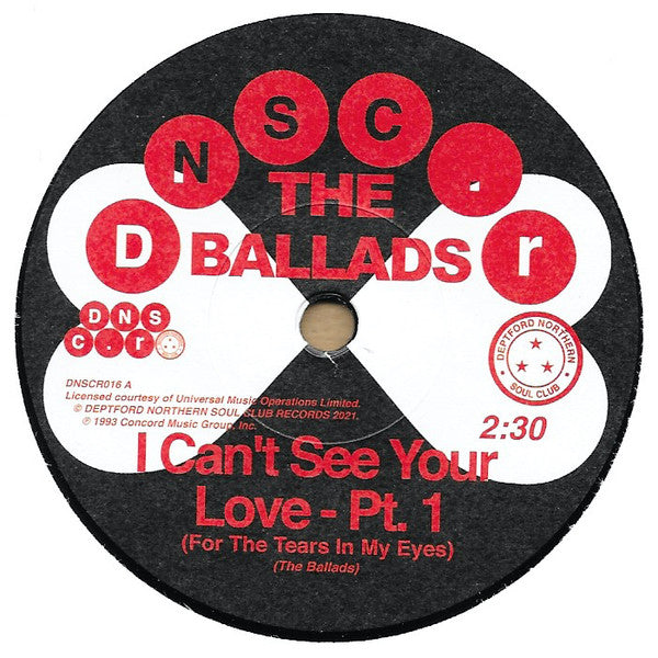 Ballads – I Can't See Your Love (for the Tears in My Eyes), Pt. 1 & Pt. 2 🇺🇸