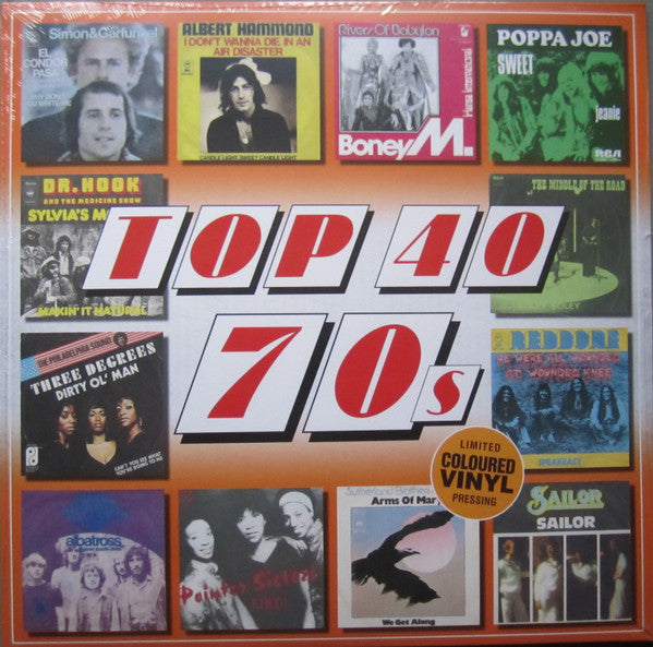 Various Artists – Top 40 - 70S (Orange Vinyl) (Import) 🇺🇸