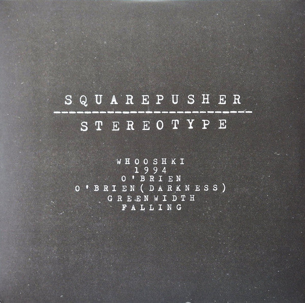 Squarepusher – Stereotype (2LP) 🇺🇸
