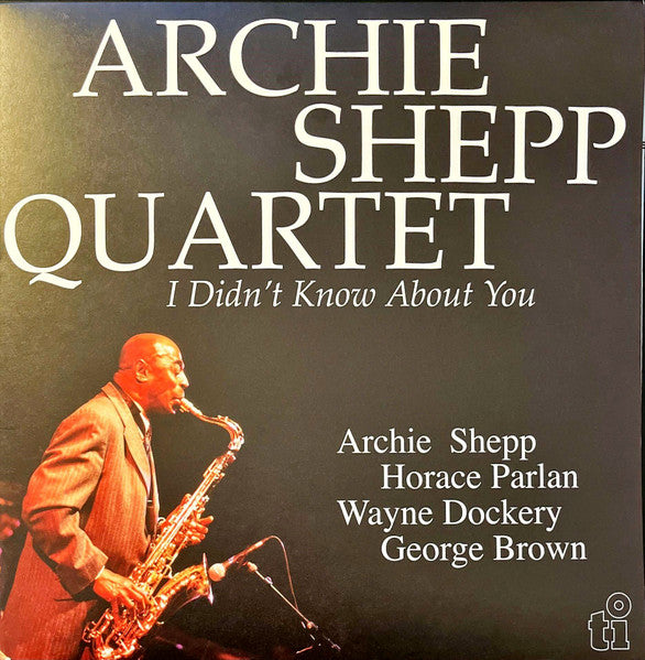 Archie Quartet Shepp – I Didn't Know About You (2LP/Limited/Yellow Vinyl/180G) 🇺🇸