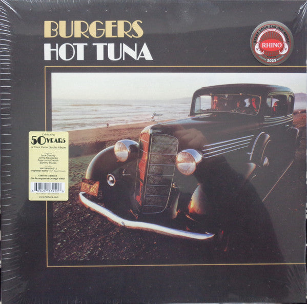 Hot Tuna – Burgers (50TH Anniversary/Transparent Orange Vinyl) (Syeor) (I) 🇺🇸