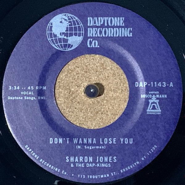 Sharon & the Dap-kings Jones – Don't Want to Lose You B/W Don't Give a Friend a Number 🇺🇸