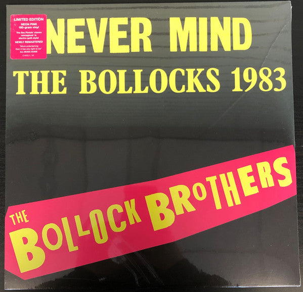 Bollock Brothers – Never Mind the Bollocks 1983 - Remastered (Neon Pink Vinyl) 🇺🇸