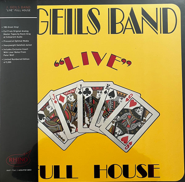 J. Geils Band – Live Full House 🇺🇸