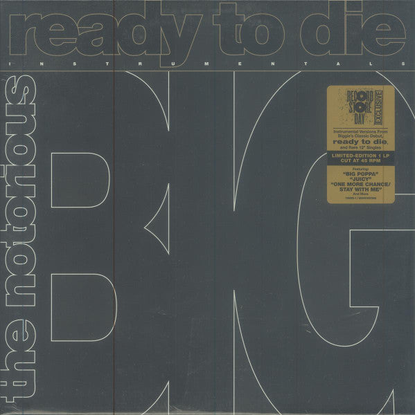 Notorious B.i.g – Ready to Die: the Instrumentals (140G) 🇺🇸