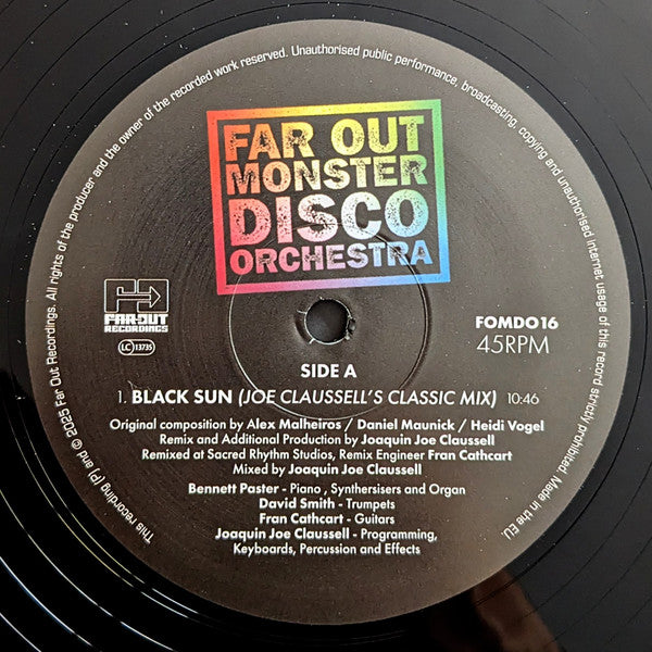 Far Out Monster Disco Orchestra – Black Sun (Joaquin Joe Claussell Sacred Rhythm Remixes) (Import) 🇺🇸