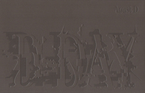 Agust D (Suga of BTS) – D-Day (X) (Version 02) [CD Nuevo] 💿 🇺🇸