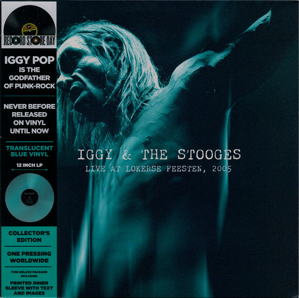 Iggy & the Stooges – Live at Lokerse Feesten, 2005 (Translucent Blue Vinyl) 🇺🇸