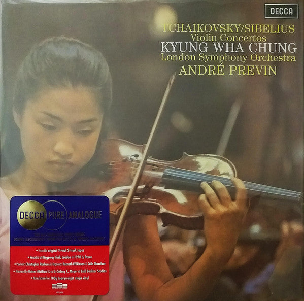 Kyung Wha & London Symphony Orchestra & Andre Previn Chung – Tchaikovsky & Sibelius Violin Concertos (Decca Pure Analog Series) (180G) 🇺🇸