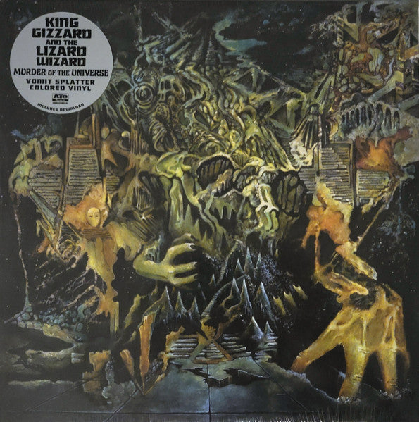 King Gizzard & the Lizard Wizard – Murder of the Universe (Transparent Green W/Mustard Yelow Splatter Vinyl) 🇺🇸