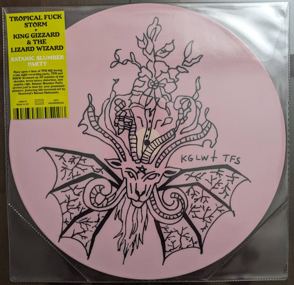 Tropical Fuck Storm & King Gizzard & the Lizard Wizard – Satanic Slumber Party (Pink Silkscreened Vinyl) 🇺🇸