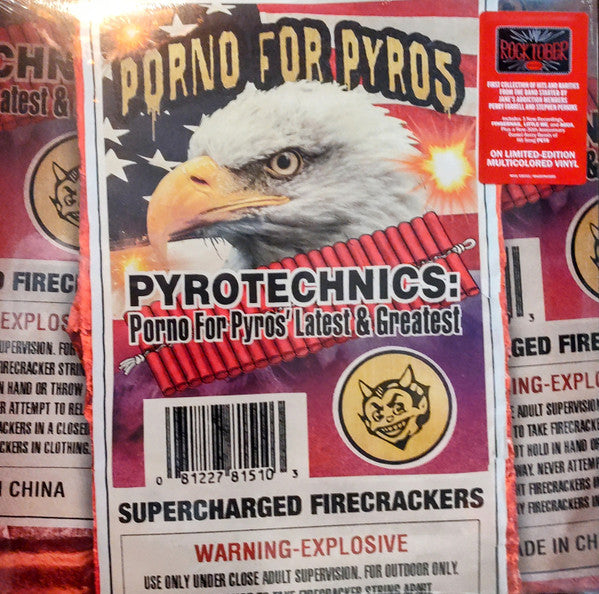 Porno for Pyros – Pyrotechnics: Porno for Pyros Latest & Greatest (140G/Clear W Orange Splatter Vinyl) (Rocktober) 🇺🇸