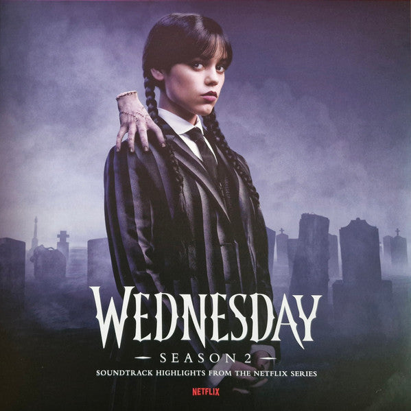 Nevermore Academy Orchestra – Wednesday: Season 2 (OST from the Netflix Series) (Striking Purple/Black Blended Transparent Vinyl) 🇺🇸