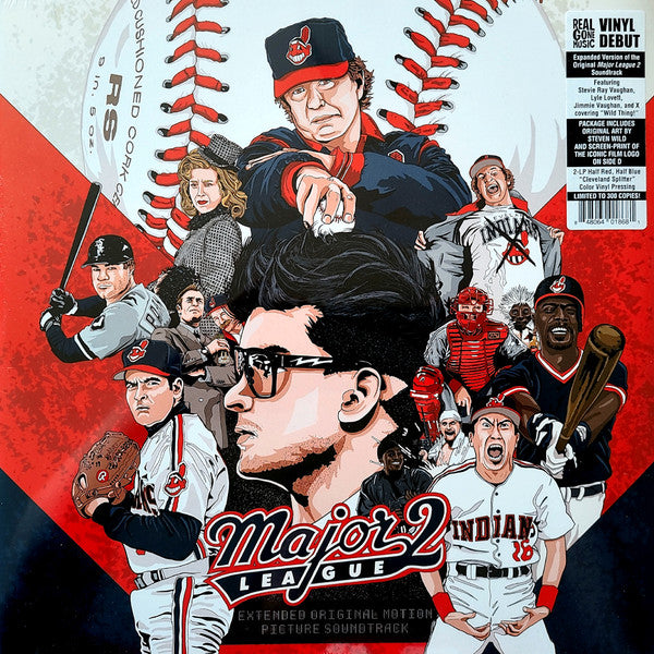 Various Artists – Major League 2-deluxe, Expanded OST, Score (Deluxe/Half-red, Half-blue Cleveland Splitter Vinyl/2LP) 🇺🇸