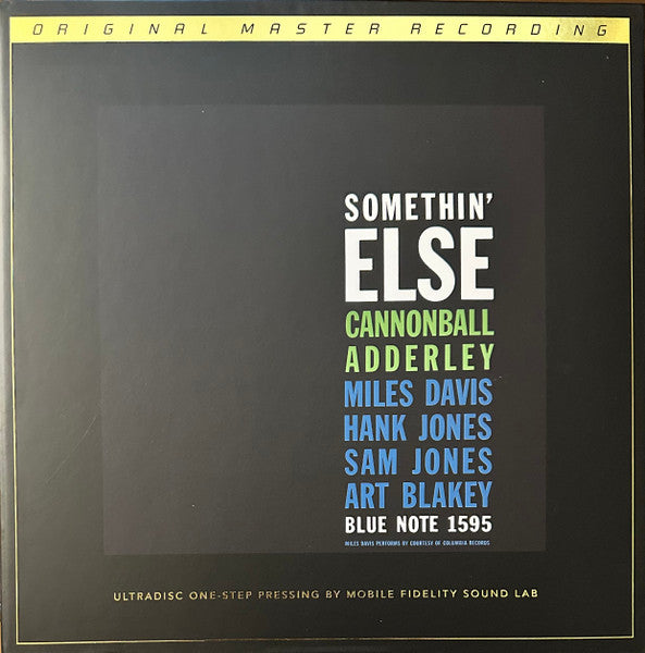 Cannonball Adderley – Somethin' Else (2LP/180G/45RPM Supervinyl Ultradisc One-step/Original Masters/Limited/Numbered) 🇺🇸