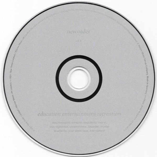 New Order – Education Entertainment Recreation (CD Usado) 💿
