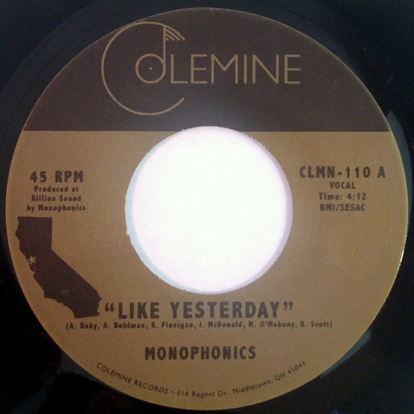 Monophonics – Like Yesterday / Destruments Freedom 🇺🇸